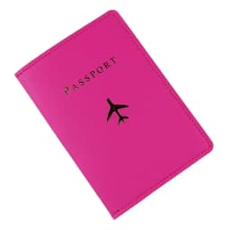 Women Men Solid Colour Passport Cover Case and Luggage Tag Fashion Travel Passport Card Holder Wallet Case Travel Accessories