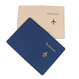 Women Men Solid Colour Passport Cover Case and Luggage Tag Fashion Travel Passport Card Holder Wallet Case Travel Accessories