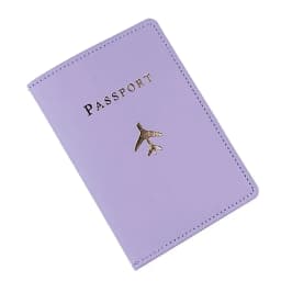 Women Men Solid Colour Passport Cover Case and Luggage Tag Fashion Travel Passport Card Holder Wallet Case Travel Accessories