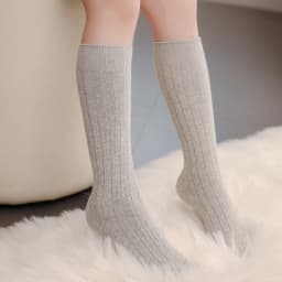 4-12 Years Children Knee-length Socks Spanish Style Autumn Fashion Solid Color Cotton Socks