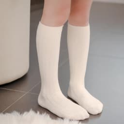 4-12 Years Children Knee-length Socks Spanish Style Autumn Fashion Solid Color Cotton Socks