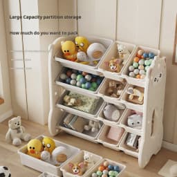 Children's toy storage large capacity classification multi-layer storage rack baby locker Shelf organizer Children's bookshelve