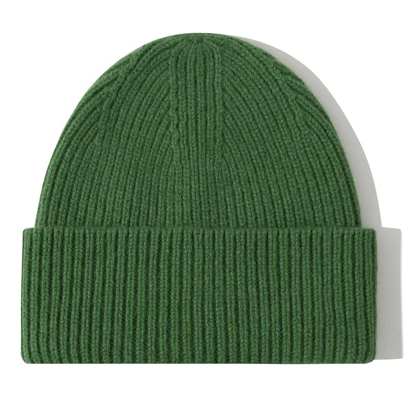 Wool Beanies Women Knitted Cap Hat Men Winter Warm Bonnet