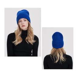 Wool Beanies Women Knitted Cap Hat Men Winter Warm Bonnet