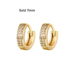 CRMYA Gold Silver Filled 16mm 14mm 12mm Flower Higgle Earring CZ Zircon Hoop Earrings For Women Girls Jewelry Wholesale