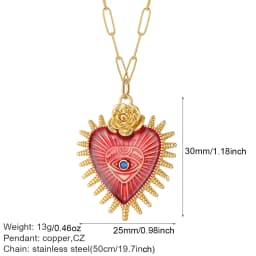 Bow Necklace for Women Cute Butterlfy Heart Pendant Gold Color Stainless Steel Long Chain Collars Neck Cadenas Para Hombre en