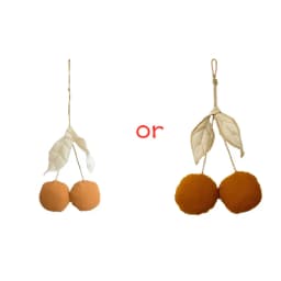 Cute Cherry Wall Hanging Ornaments Cotton Kids Room Nordic Style Hanging Decorations Baby Bedroom Home Party Decor