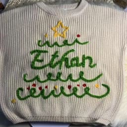Personalized Baby Sweater, Custom Name Sweater, Hand Embroidery Name Sweater,Newborn Girl Coming Outfit winter baby girl clothes