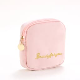 Women's Cosmetic Bag Zipper Velvet Letter Embroidery Solid Make Up Pouch for Cosmetics Toiletry Case Female Make Up Bags