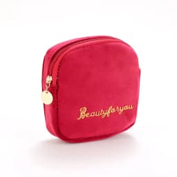 Women's Cosmetic Bag Zipper Velvet Letter Embroidery Solid Make Up Pouch for Cosmetics Toiletry Case Female Make Up Bags