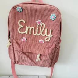 Personalized Kids Backpack, Embroidered Corduroy Backpack,Back to School, Kid name backpack,school bag college,toddler,with name