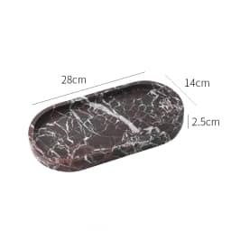 Real Luxurious Marble Vanity Tray for Perfume Candles Jewelry Luxury Calacatta Marble Tray for Home Decor
