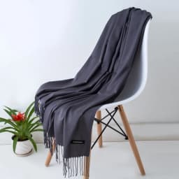 2024 Fashion Solid Color Women Thin Tassel Long Scarf Hijabs Lady Shawls Cashmere Like Pashmina Hijabs Scarves Wraps
