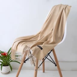 2024 Fashion Solid Color Women Thin Tassel Long Scarf Hijabs Lady Shawls Cashmere Like Pashmina Hijabs Scarves Wraps