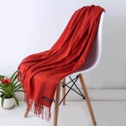 2024 Fashion Solid Color Women Thin Tassel Long Scarf Hijabs Lady Shawls Cashmere Like Pashmina Hijabs Scarves Wraps