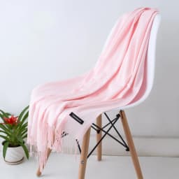 2024 Fashion Solid Color Women Thin Tassel Long Scarf Hijabs Lady Shawls Cashmere Like Pashmina Hijabs Scarves Wraps