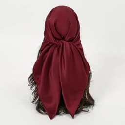 Plain Wrinkle Square Pleated Scarf Satin Shawls Wrap Stole Muslim Hijab 90*90cm Malaysia Kerchief Bandanas Headband Silk Scarves