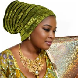 Muslim Headscarf Hat Turbante Mujer African Headpiece Glitter Full Body Pleated Turban Cap for Women 2023 Lady Head Wraps