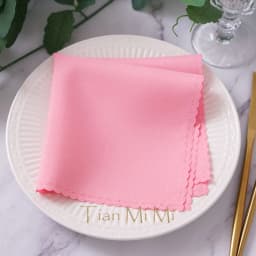 10pcs Napkins Cloth Linen Polyester Diner Handkerchief Hanky for Wedding Party Birthday Banquet Restaurant Supplies 30cm X 30cm