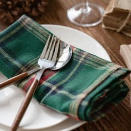 Set of 6/12/24 40x40cm Christmas Decorative Cloth Napkins, Suitable for Restaurant Kitchen Tables, Holiday Party Decorations