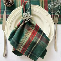 Set of 6/12/24 40x40cm Christmas Decorative Cloth Napkins, Suitable for Restaurant Kitchen Tables, Holiday Party Decorations