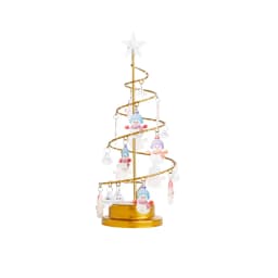 Personalized Family Names LED Christmas Tree Table Lamp Modern Crystal Desk Decor Light Bedroom Custom Charms Christmas Gift