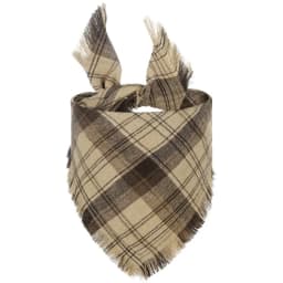 Plaid Tassel Dog Bandana Pet Dog Triangle Scarf Collar Dog Accessories for Large Dogs