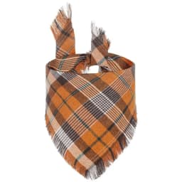 Plaid Tassel Dog Bandana Pet Dog Triangle Scarf Collar Dog Accessories for Large Dogs