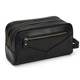 Genuine Leather Clutch Purse Make Up Toiletry Bags Women Man Crazy Horse Leather Cowhide Driver Purse Cosmetic Bag Wash Bags