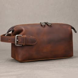 Genuine Leather Clutch Purse Make Up Toiletry Bags Women Man Crazy Horse Leather Cowhide Driver Purse Cosmetic Bag Wash Bags