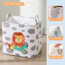 Folding Storage Basket Linen Storage Fabric Wardrobe Office Bedroom Closet Toys Laundry Basket With Handle Storage Organizer New