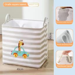 Folding Storage Basket Linen Storage Fabric Wardrobe Office Bedroom Closet Toys Laundry Basket With Handle Storage Organizer New