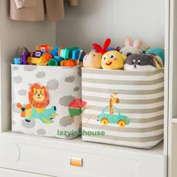 Folding Storage Basket Linen Storage Fabric Wardrobe Office Bedroom Closet Toys Laundry Basket With Handle Storage Organizer New