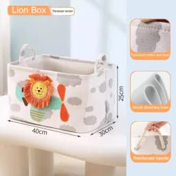 Folding Storage Basket Linen Storage Fabric Wardrobe Office Bedroom Closet Toys Laundry Basket With Handle Storage Organizer New