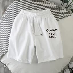 New Men's Custom Your Logo Quick-drying Short Pants Summer Sports Jogging Loose Fitness Shorts Mesh Breathable Beach Shorts