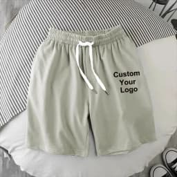 New Men's Custom Your Logo Quick-drying Short Pants Summer Sports Jogging Loose Fitness Shorts Mesh Breathable Beach Shorts