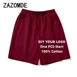 ZAZOMDE 2024 Unisex DIY Customize Short Pants Fashion Casual Printed Pattern Summer Beach Shorts Print On Demand Short Pants