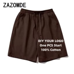 ZAZOMDE 2024 Unisex DIY Customize Short Pants Fashion Casual Printed Pattern Summer Beach Shorts Print On Demand Short Pants