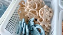 1PC Baby Silicone Teether Toys Cartoon Sun Shape Teethers For Baby Chewing Training Baby Toys Nursing Baby Accessories