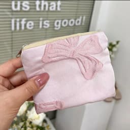 Mini Small Zipper Coin Purse Women Cute Floral Clutch Purse Lipstick Bag Key Wallet Lady Cotton Travel Makeup Storage Bag Pouch