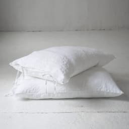 Solid Color Pure Linen Throw Pillow Case Euro Sham for Bed,Custom Size Bowknot Cushion Cover Decoration Pillowcase,Dark Blue