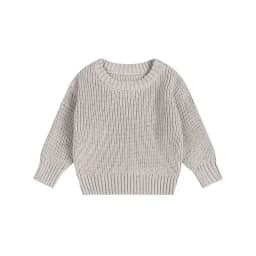 New Auterm&Winter Baby Loose Sweater Knitted Boy Girl Clothes Round Neck Kid Toddler Pullover Baby Solid Chunky Outerwear DGUKYM