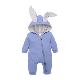 Spring Autumn Newborn Baby Clothes Bunny Baby Rompers Cotton Hoodie Newborn Girl Onesies Fashion Infant Costume Boys Outfits