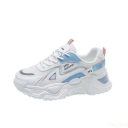 Large Size Autumn Fashion Breathable Lightweight Casual Comfortable Women's Shoes Versatile Flat Bottom Women's Sports Dad Shoes
