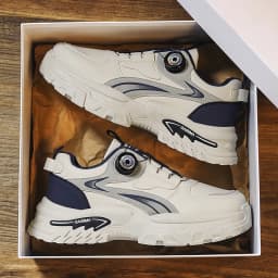 Autumn New Men's Sports Shoes, Versatile High-Top Trendy Thick-Soled Running Shoes, Casual Fashion Sneakers Suitable for Outdoor Activities