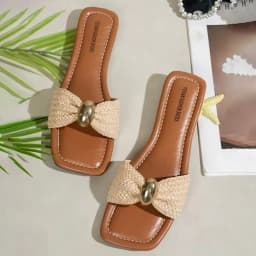 New Summer Women Slippers Bow Designer Shoes Fashionable Comfortable Casual Slippers Outdoor Non Slip Flat Sandals Slides Women