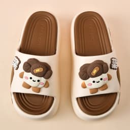 EVA Thick Soled Slippers for Women Cute Cartoon Casual Anti-Slip, Anti-Odor, Cool High-Heeled Slippers Women's Slippers