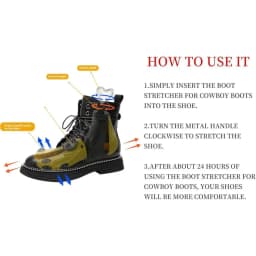 New Adjustable Width and Length Shoe Stretcher with Steel Shaft Durable Boot Stretcher High Top Shoe Trees for Wide Feet