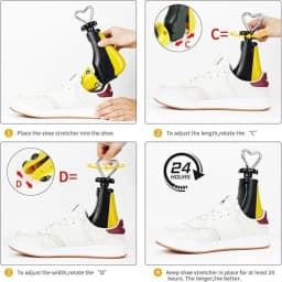 New Adjustable Width and Length Shoe Stretcher with Steel Shaft Durable Boot Stretcher High Top Shoe Trees for Wide Feet