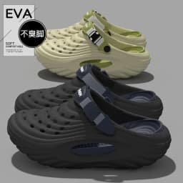 Men's Summer 2026 New Thick Soled Wear Resistant Outdoor Wear Resistant Anti Slip, Odor Proof, Breathable Cool Slippers